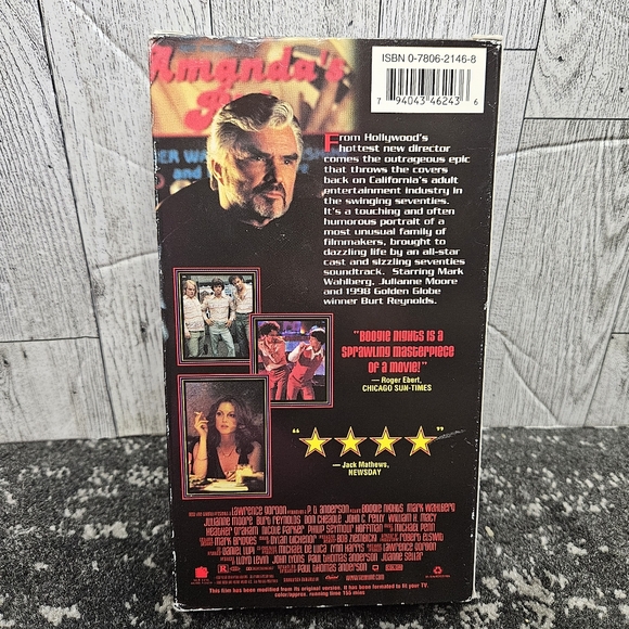 Boogie Nights VHS Mark Walberg Burt Reynolds Julianne Moore Rated R Movie - Picture 7 of 10